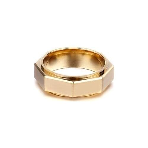 Fashion geometric titanium steel mens ring Fashion trendy tail finger ring jewelry