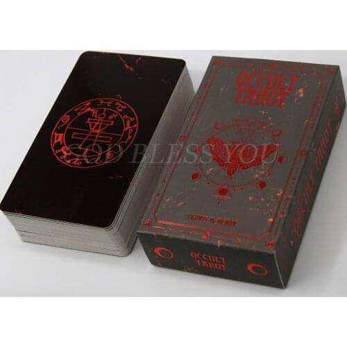 78 Cards Deck Occult Tarot Full English Oracle Cards Family Party Board Game Drop Shipping