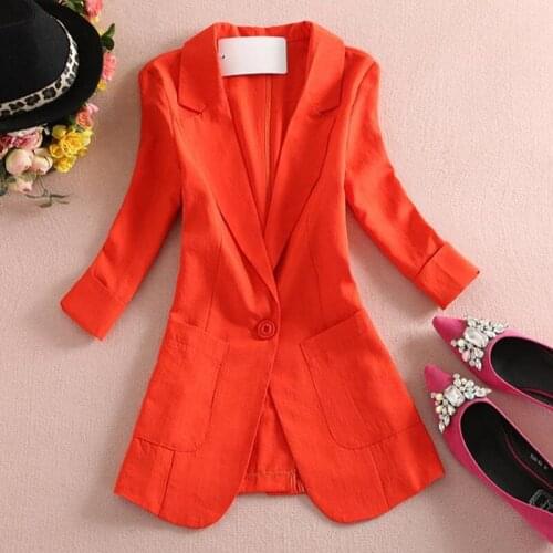 Женские льняные пиджаки Noritree China At AliExpress