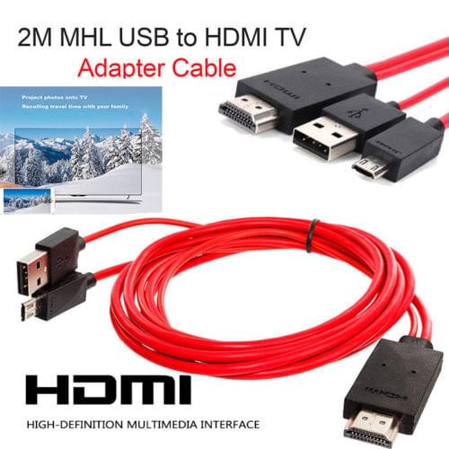 2020 New Micro USB To HDMI 1080P HD TV Cable Adapter Android Smart For Xiaomi Redmi Note 5 Pro Android Samsung S7 Micro Charger