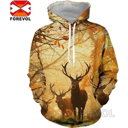 Hunting camo animal deer 3D Print Tops harajuku hoodies for Men Women hoodie homme Boy Pullover men jacket streetwear clothes