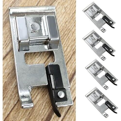 4PCS Sewing Machine Overlock Coverlock Side Whipstitch Presser Foot Sewing Tools Accessory For Brother Janome Singer Feiyue Acme