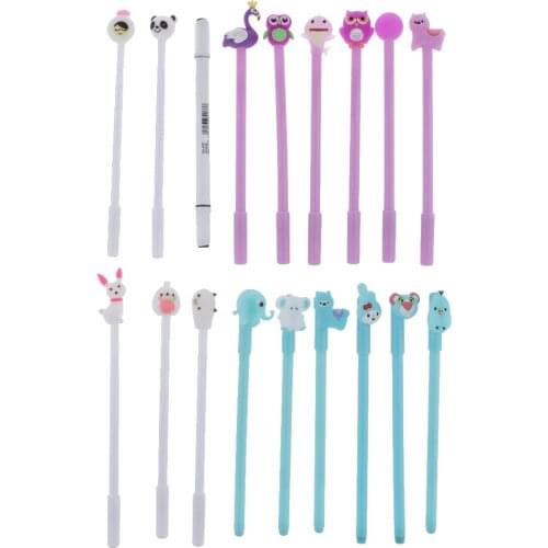 Various animal shape characters pen roller pen school office writing pen kid