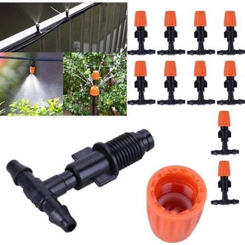 10Pcs Micro Drip Irrigation Plant Self Watering Garden Hose Sprinklers Atomization Nozzle Water Control Sprayer Garden Sprinkler