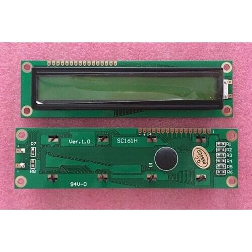 Standard 1601 Character Yellow Green Backlight LCD Module Compatible 1602 LCD