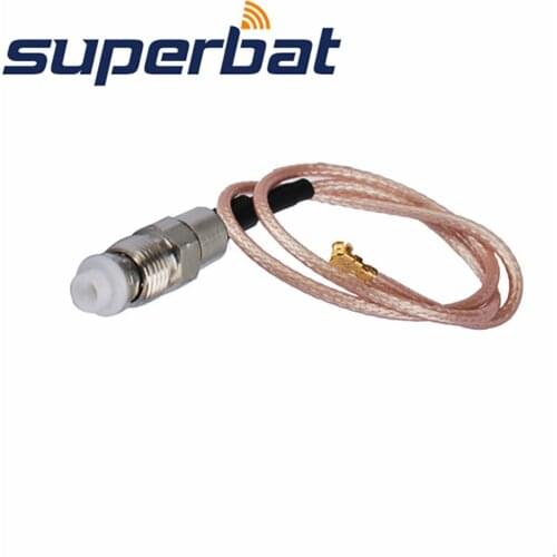 Superbat FME Jack to U.fl/IPX Female Rright Angle RG178 20cm Pigtail Cable