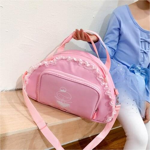 High Quality Ballerina Package Large Capacity Ballet Dance Bags For Kids Girl Purple Dancing Lace Tutu Bag