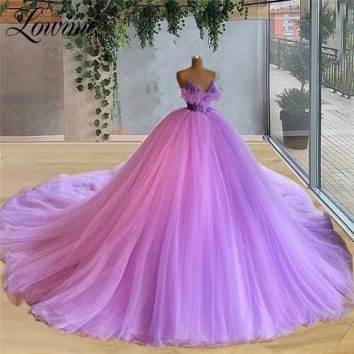 Lowime Purple Prom Dresses 2021 Custom Made Long Women Wedding Party Dress A Line Special Occasion Formal Evening Gowns Robes