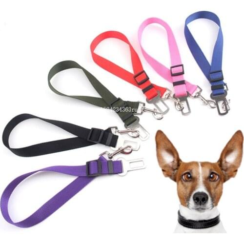 200pcs Vehicle Car Pet Dog Seat Belt Harness Lead Clip Puppy Car Seatbelt Pet Dog Supplies Safety Auto Traction Products