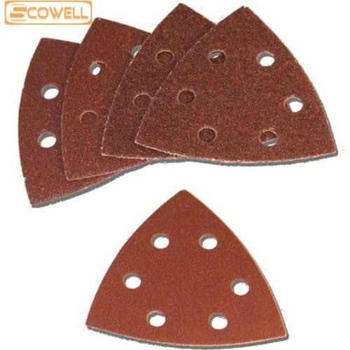 35% OFF 25pcs Triangular sanding paper fits for Fein Dremel multifunction oscillating power multi tools P60 P80 P100 P120 P240