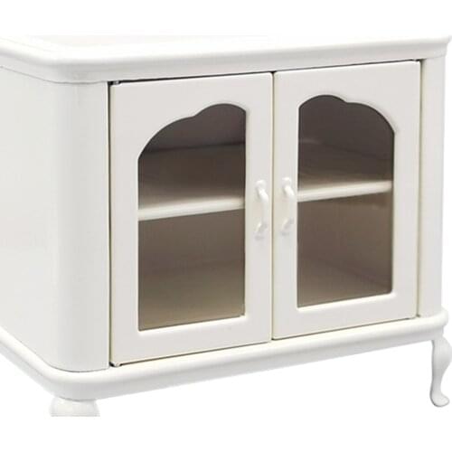 6th Doll House White Cabinet Cupboard Kitchen Furniture Decorative Toys