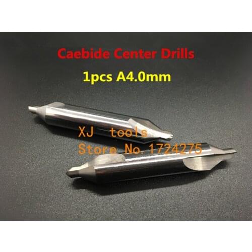A4.0*D10 1pcs 60 degrees High quality Solid carbide center drill Processing: stainless steel and Steel etc