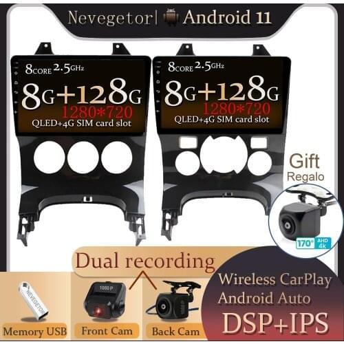 8G+128G Android 11 Car Radio For Peugeot 3008 Car Multimedia Player Autoradio 2009 2011 2012-2015 Car DVD Player GPS Navigation