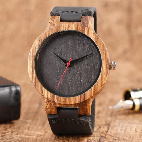Fashion Top Gift Item Wood Watches Mens Analog Simple Bmaboo Hand-made Wrist Watch Male Sports Quartz Watch Reloj de madera
