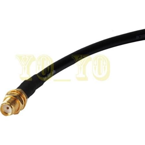 ALLISHOP RF Adapter Connector RP-SMA male to female 5M RF Coaxial Cable LMR195 For WiFi Wireless