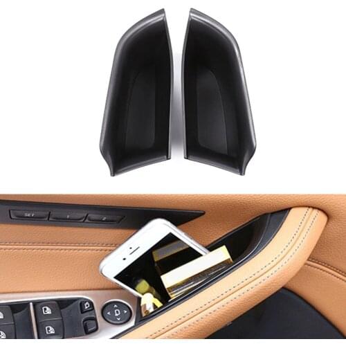 For 2017-2019 BMW 5-Series G30 G31 Car Front Door Both Side Storage Pallets Store Tidying Car Styling Accessories
