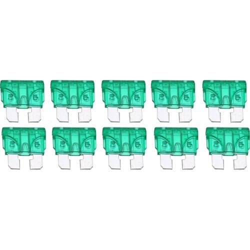 For Auto Car Truck 10pcs 30A Alloy Coded Standard ATO/ATC 32V Blade Fuse Auto Replacement Parts Mayitr