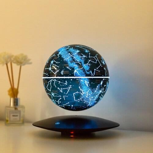 HCNT 6 Inches Magnetic Levitating Globe Starlight Ball for Home Decoration Birthday Christmas Gift Kids Toys