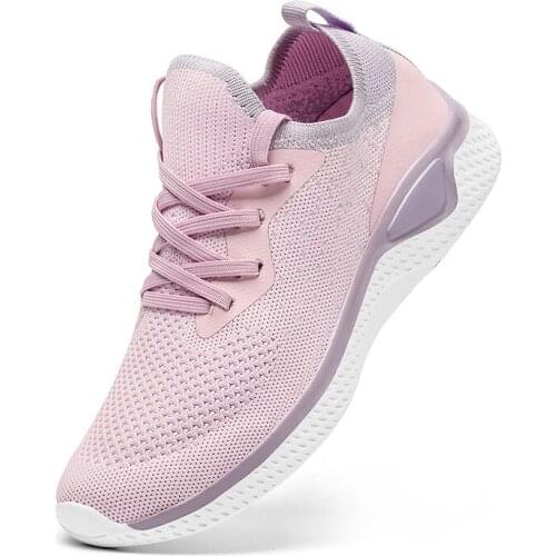 Casual Shoes Fashion Breathable Walking Mesh Flat Shoes Woman White Sneakers Women 2020 Tenis Feminino Female Shoes