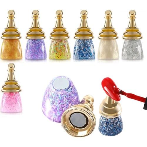 1 Set Magnetic Nail Holder Practice Display Stand Resin Crystal Showing Shelf Nail Art Tool Glitter Nail Polish Display Stand