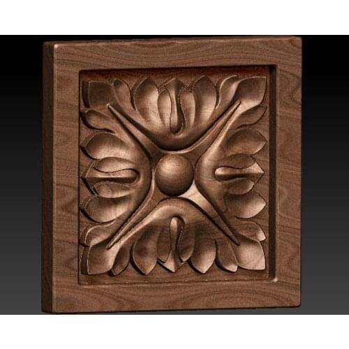 3d STL model Furniture Decor Decoration for CNC Router Engraver Machine Relief Artcam Decorative flower block