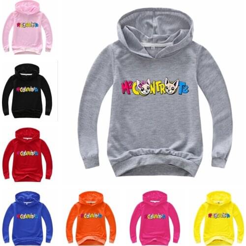 Fashion Toddler Girl Cotton Spring and Autumn Kids Clothes Long Sleeve T-shirt Big Student Cartoon Me Contro Te Boys Hooded Tops