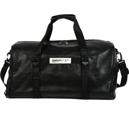 Men Travel Bags 2018 Pu Leather Duffle Bag Large Capacity Luggage Bag Waterproof Suitcase Multifunctional Weekend Bag Overnight