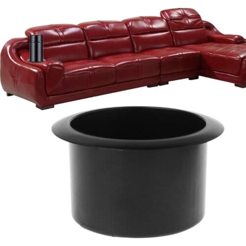 Plastic Black Insert Cup Holder Drink Bottle Placing Rack For Car Marine Boat RV Truck Office Sofa Kitchen Cabinet Parts