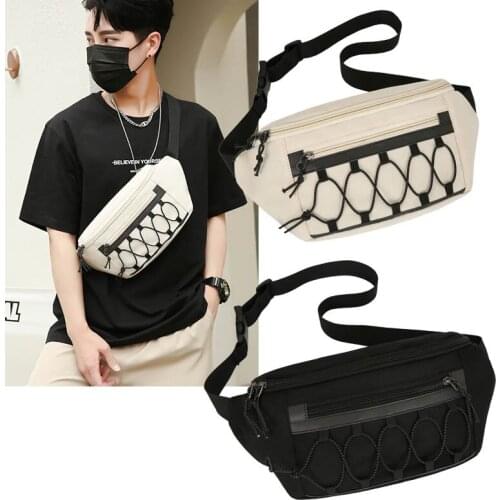 Casual Waist Bag Unisex Sports Hip Belt Phone Pouch Waterproof Adjustable Crossbody Bags Chest Pouch Men Hip Fanny Pack