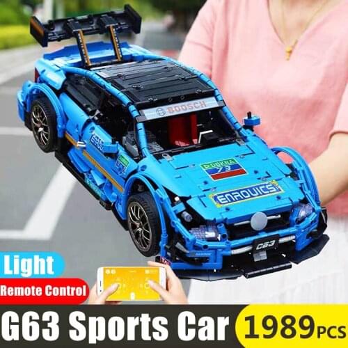 Mould King C63 Sport Racing Car MOC Building Blocks Super Vehicle Bricks Model Kids Educational DIY Toys For Kid Birthday gifts