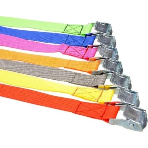 New High quality 2pcs 5cm *3.5meters ratchet metal cam buckle tie down luggage load strap cargo lashing belt strap Free Shipping