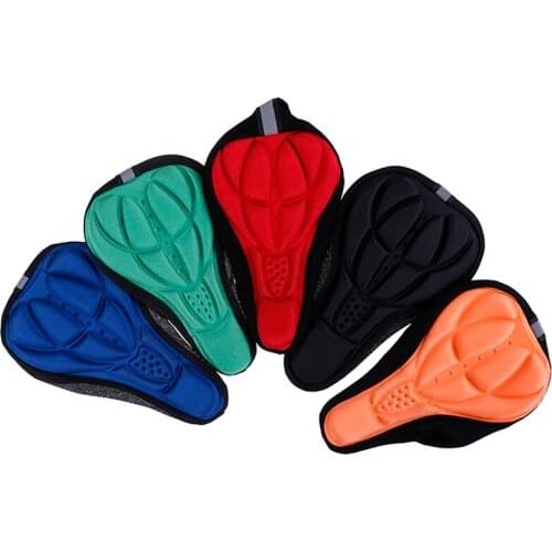 Most Comfortable Waterproof Wide Bicycle Saddle 3D Soft Bike Seat Cover Comfortable Foam Seat Cushion Cycling Saddle