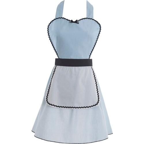 Family christmas clowns Mother and daughter clothes Women Alice costume Princess Elsa dresses women aprons Elsa anna costume