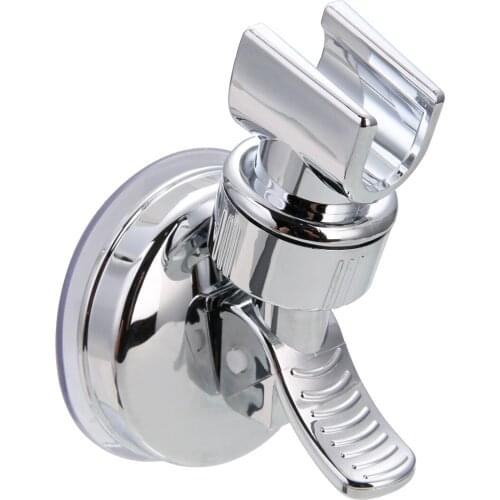 Modern Adjustable Shower Mounting Bracket Bathroom Shower Suction Holder Rack Sliver Plastic Durable Bathroom Hardware New