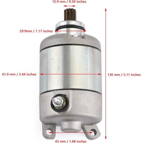 Artudatech Starter Motor Starting Fit for Honda Atv TRX450ER New 31200-HP1-601 2006-2014 Motorcycle Accessories Parts