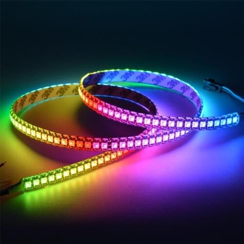 1m 2m 3m 4m 5m 5V WS2812B Led Strip Light Individually Addressable WS2812 Smart RGB Tape Black/White PCB Waterproof IP30/65/67