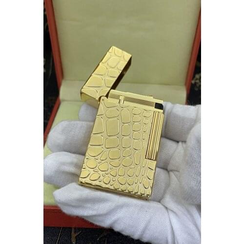 100% brand new retro DuPont bright sound lighter Seiko manufacture windproof copper body cigarette lighter with box