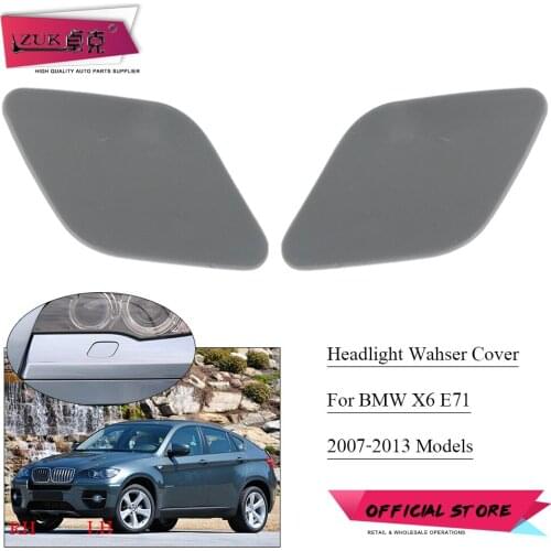 ZUK Front Bumper Headlight Wahser Nozzle Actuator Lid Cover Cap Shell Unpainted For BMW E70 X5 M Package For E71 X6 2007-2013