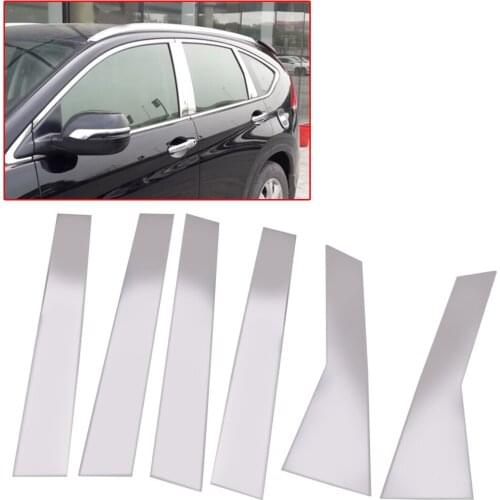 1Set Window Center B C Pillar Post Moulding Trim Cover Fit For Honda CR-V 2012-2016