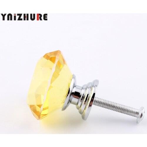 10PCS 30mm Kitchen Cabinet Drawer Handle Modern Decorative Furniture Accessories Wholesale Crystal Knobs
