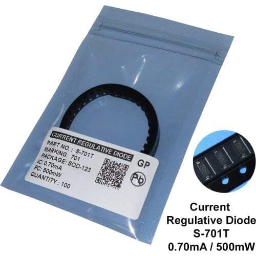 100PCS/LOT S-701T 0.7MA SMD SOD-123 CRD / CURRENT REGULATIVE DIODE NEW Free shipping