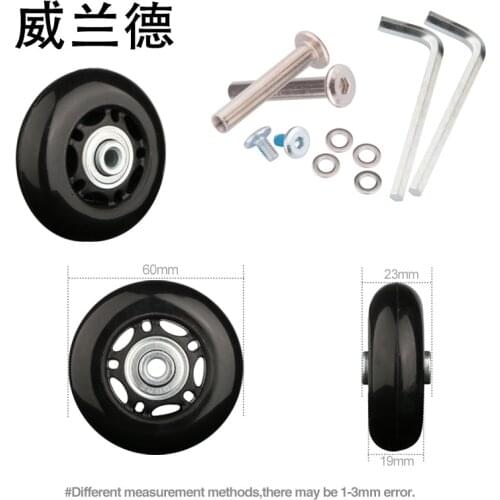 Luggage accessories luggage wheels PU 50 * 22mm high quality single wheels replacement universal accessory wheel silent wheels