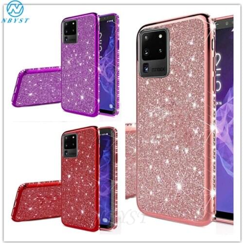Glitter Case for Samsung Galaxy S21+ S20 FE M12 A22 A01 A11 A21S A31 A41 A51 A71 A12 A42 A32 A52 A72 M11 M21 M30S M51 M31S Cover