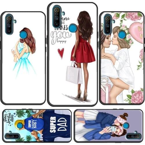 Brown Hair Baby Mom Girl Queen For OnePlus 8 Pro 9 Pro 9R Nord 8T Phone Case For OPPO Realme GT Neo 6 7 8 Q3 Pro C3 C21