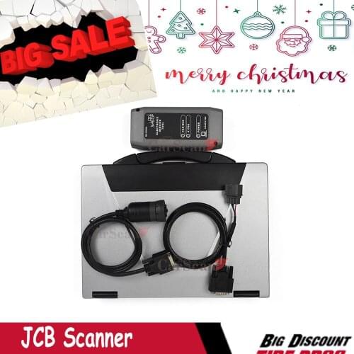 For JCB Excavator Truck Scanner Auto Service tools full kit with cf52 laptop V1.7 JCB pro service software