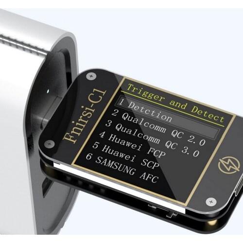 FNIRSI-C1 PD Trigger Voltmeter Ammeter Bluetooth Mode Dual Type-C Interfaces Fast Charging Protocol Tester Mini Smart USB Tester