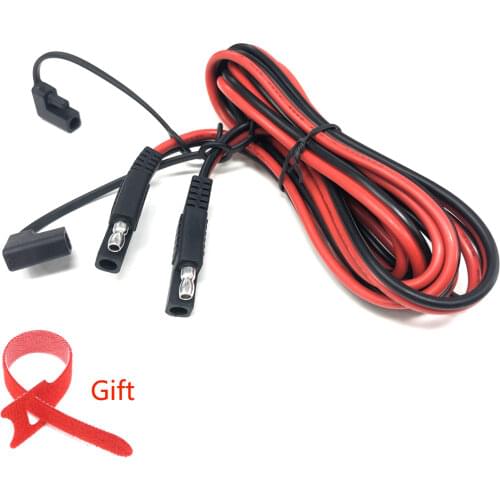 Battery Charging Cables SAE TO SAE Quick Disconnect SAE Extension Cable Dust Cap 200CM 14AWG for Camp Trailer Solar Panels