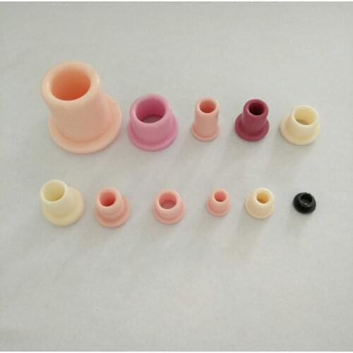 25pcs 1.8mmx3mmx5.7mm single eye alumina ceramic ring loop O-ring buttonhole wear-resistant threading porcelain eyes washers