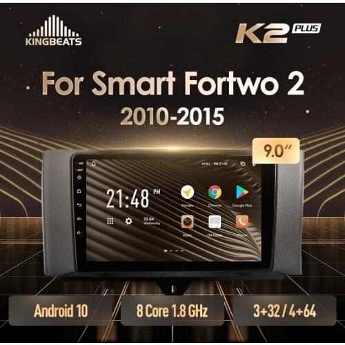 KingBeats Android 10 Octa-Core head unit HU 4G in Dash Car Radio Multimedia Video Player Navigation GPS For Mercedes Benz Smart Fortwo 2 2010 - 2015 no dvd 2 din Double Din Android Car Stereo 2din
