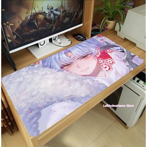 Anime Inuyasha Higurashi Kagome Sesshoumaru Cosplay Mouse Pad Laptop PC Gaming Mice Mat Desk Keyboard Mat Anti-Slip Playmat